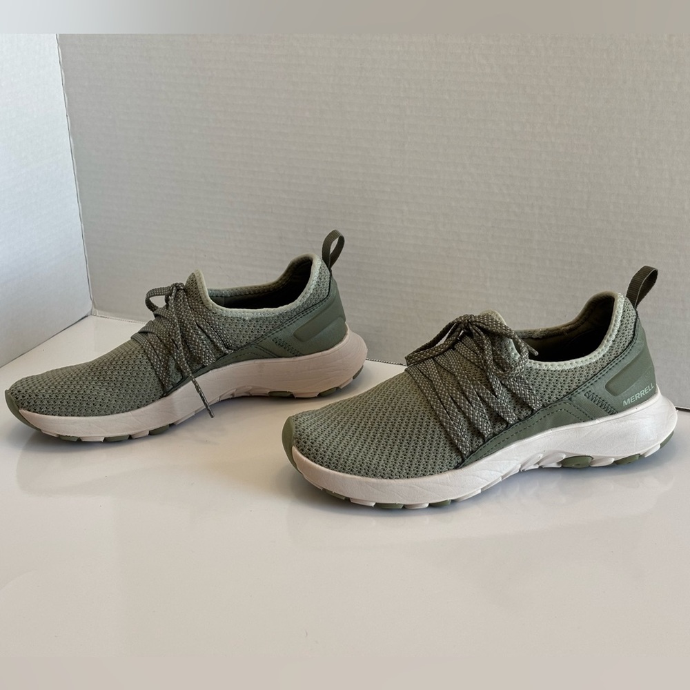Merrell Cloud Knit Women's 7.5 Olive Green Lightweight Athletic Comfort Sneakers - Picture 13 of 14
